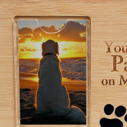 Pet Urns,Ash Urns for Dogs,Photo Frame Funeral Cremation Urns,Burly Wood Keepsake Memorial Urns,Small Animal Urn