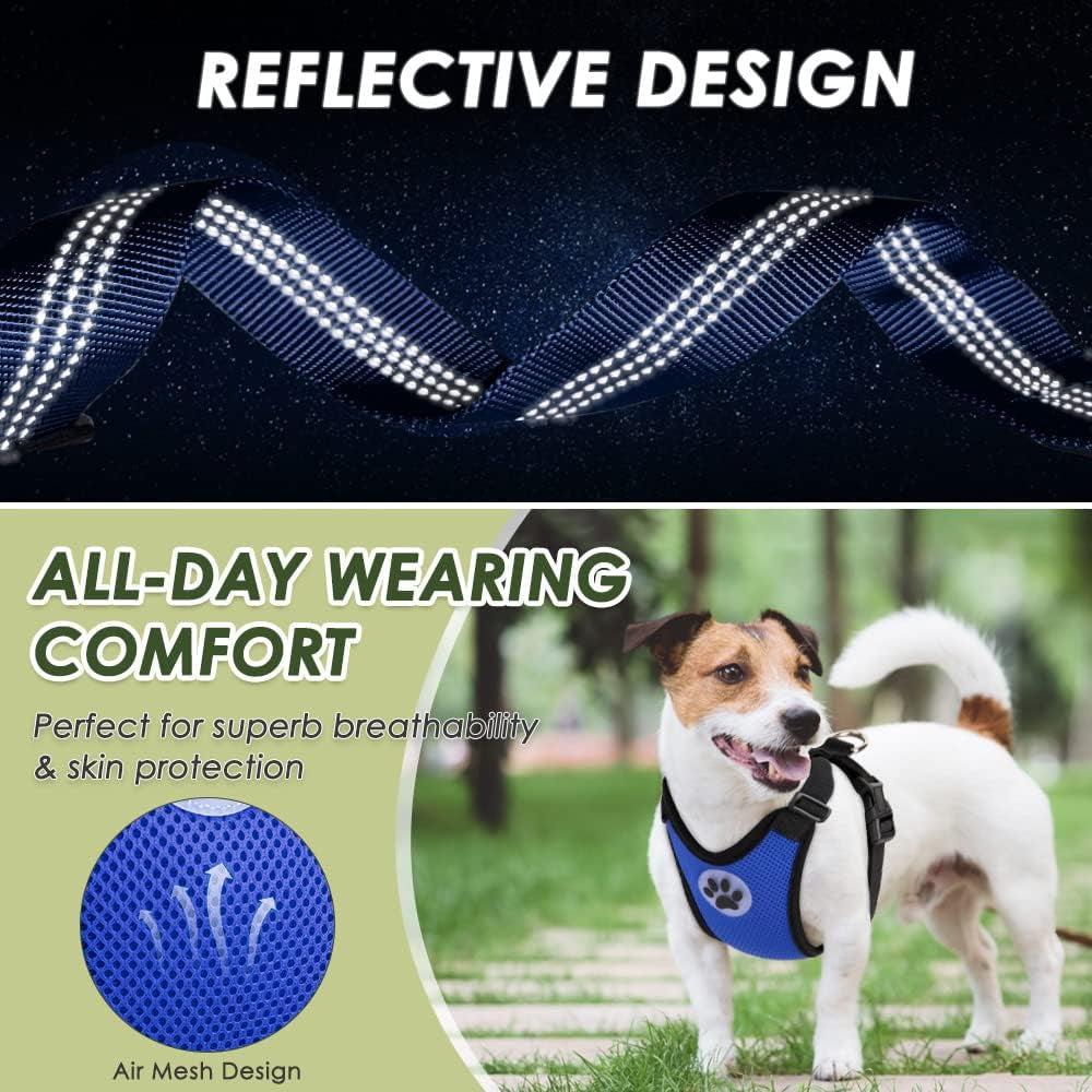 Dog Car Harness Seat Belt Set, Seatbelt with 2 in 1 Buckle, M